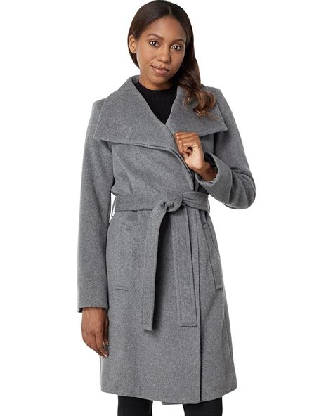 michael kors belted zip wool coat|michael kors overcoat wool.